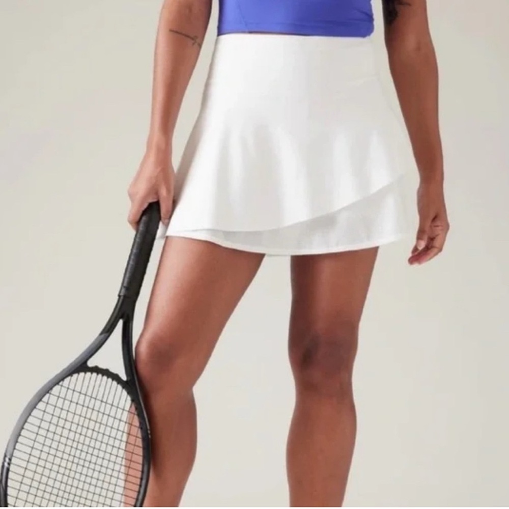 NWT Athleta Ace Mesh White Skort Size 2X